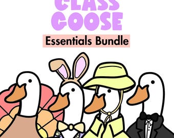 Silly Goose Bundle - Classroom Management - Class Mascot - Magnetic Porch Goose Template - Cute Back to School Bulletin Board Ideas