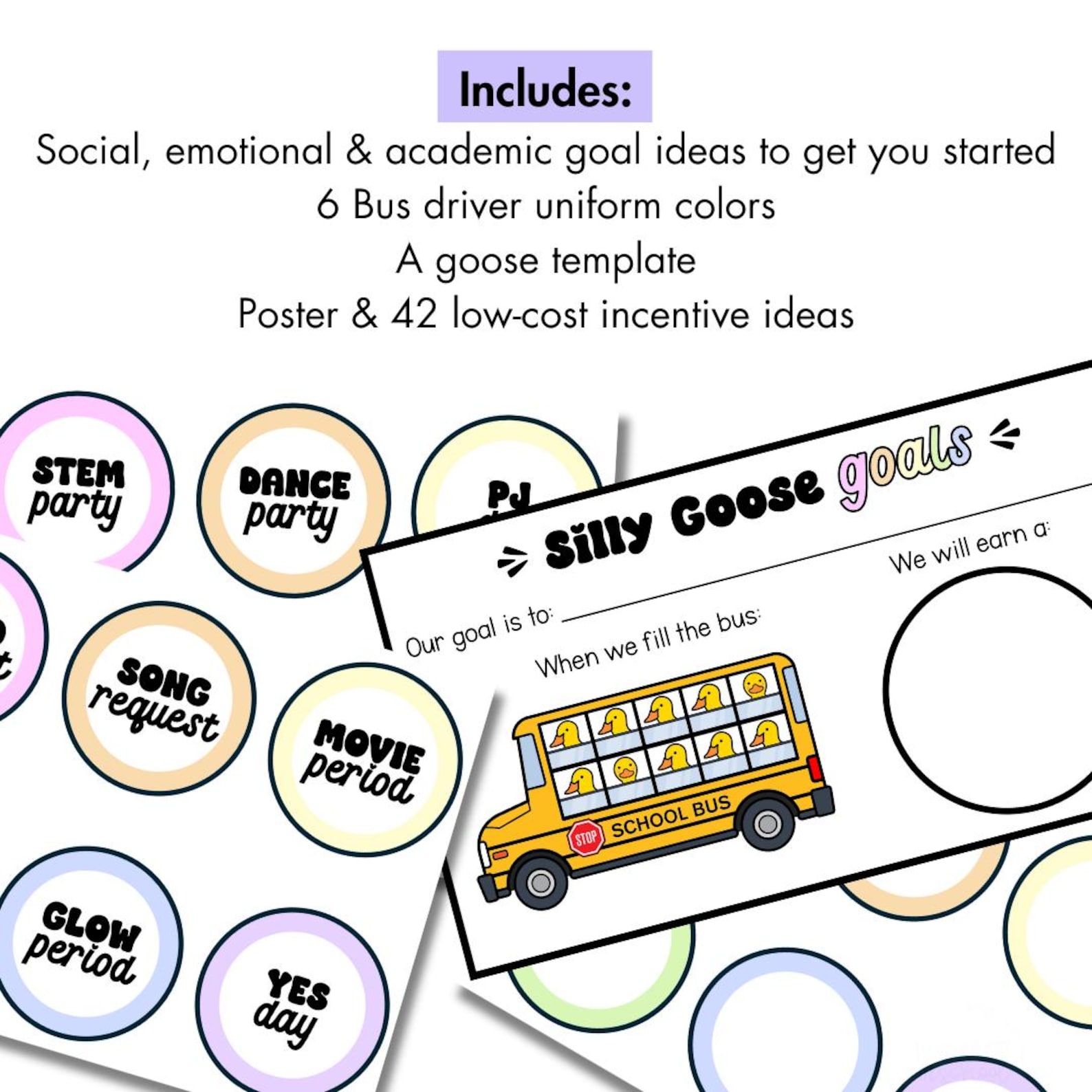 Back to School Behavior Management Tool - School Bus Class Management ...