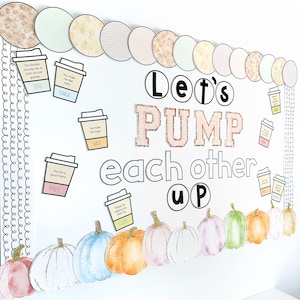 Fall Bulletin Boards for School | Fall Decorations for the Classroom | Shout Out Bulletin Board Kit | Staff Morale