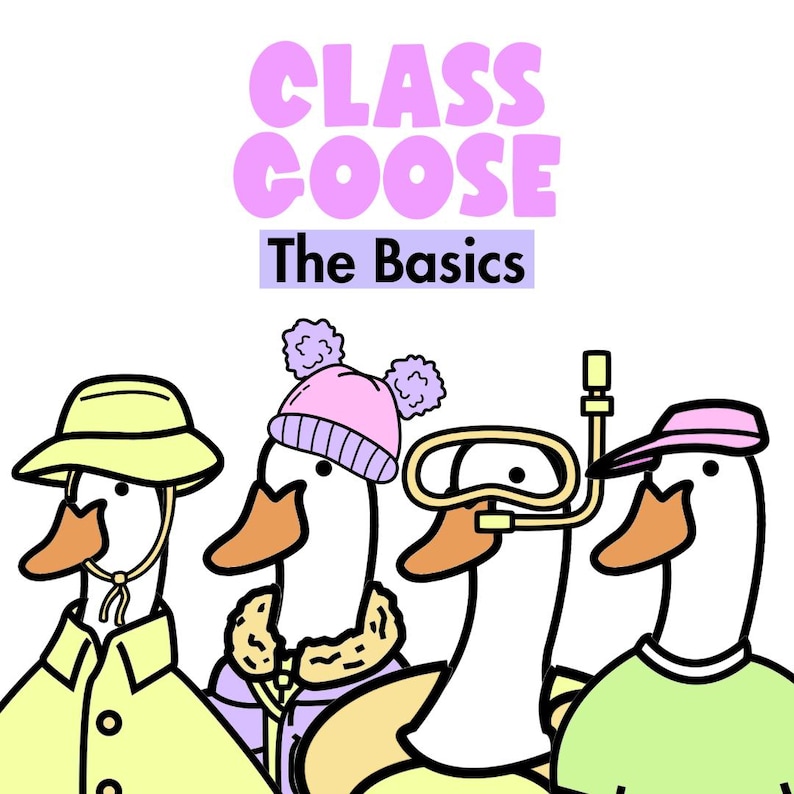 Silly Goose Classroom Management - Class Mascot Ideas - Magnetic Porch Goose Template - Cute Bulletin Board Ideas for Counseling Offices image 1