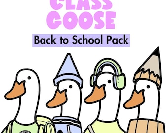 Silly Goose Classroom Management - Class Mascot Ideas - Magnetic Porch Goose Template - Cute Bulletin Board Ideas for Counseling Offices