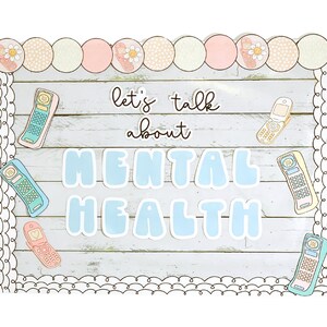 DY Retro Mental Health Matters Bulletn Board, Mental Health Awareness