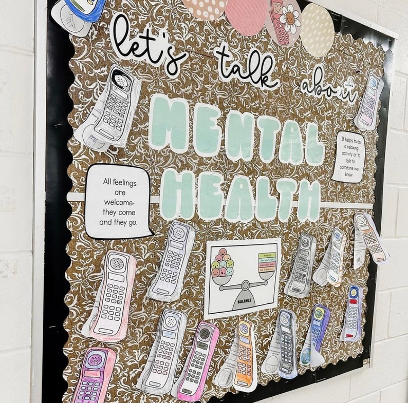 Mental Health Bulletin Board | Retro Decor | Mental Health Matters ...