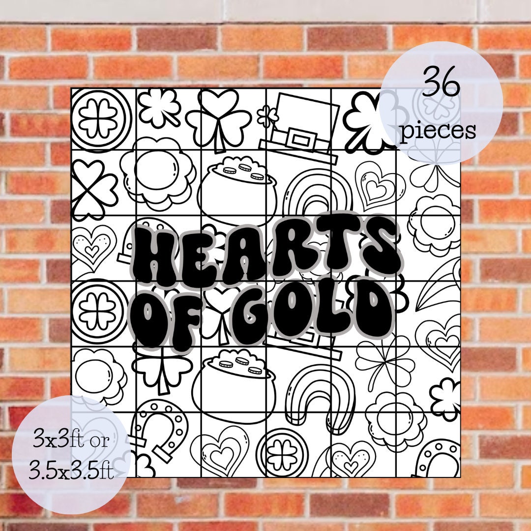 St Patricks Day Decor | Collaborative Coloring Poster | Collaborative ...