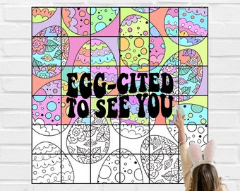 Easter Collaborative Poster | Spring Activities for Social Emotional Learning | Collaborative Art Mural | Spring Classroom Bulletin Board