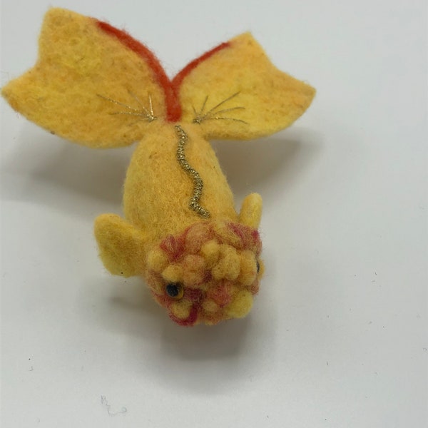 Needle Felt Goldfish Etsy