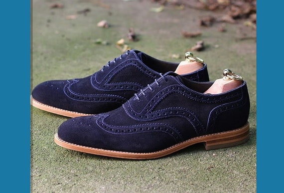 navy blue wingtips