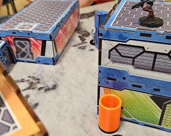 Herramientas cilíndricas de silueta impresas en 3D: Juego de mesa Infinity