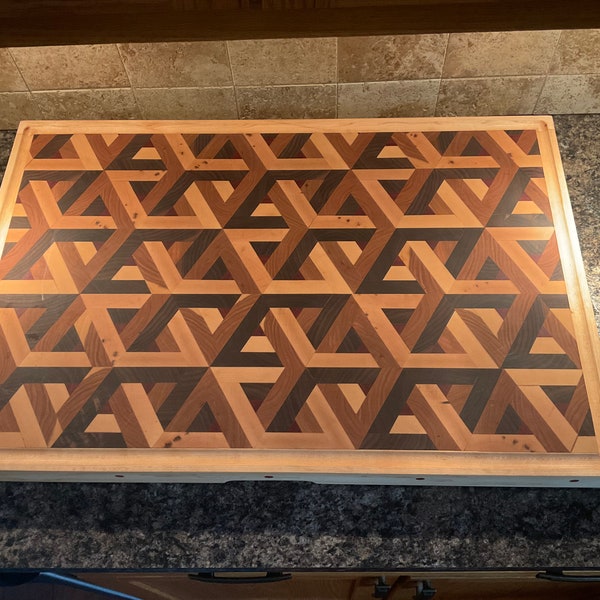 Interlocking Cubes Cutting Board - Etsy