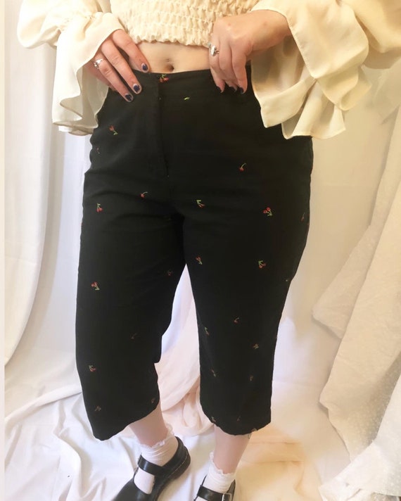 Cherry Bomb Capri Pants