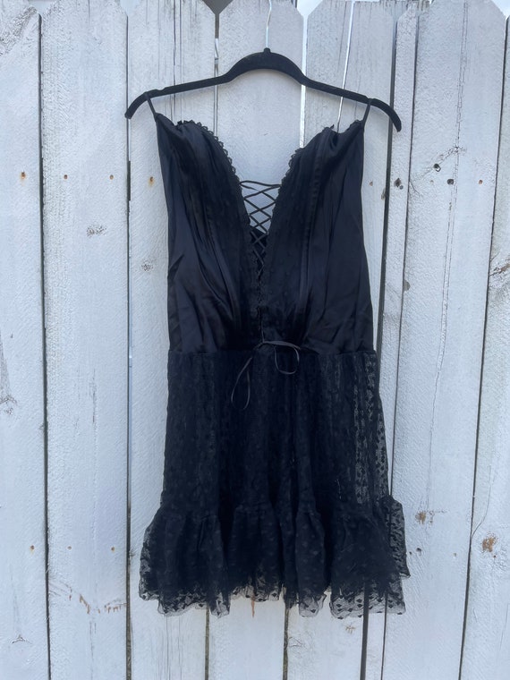 Black corset dress vintage - image 2