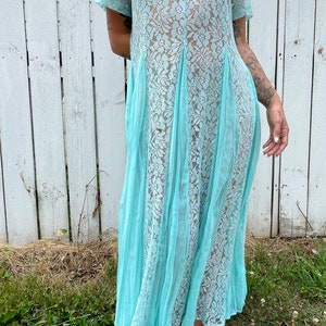 Blue maxi dress