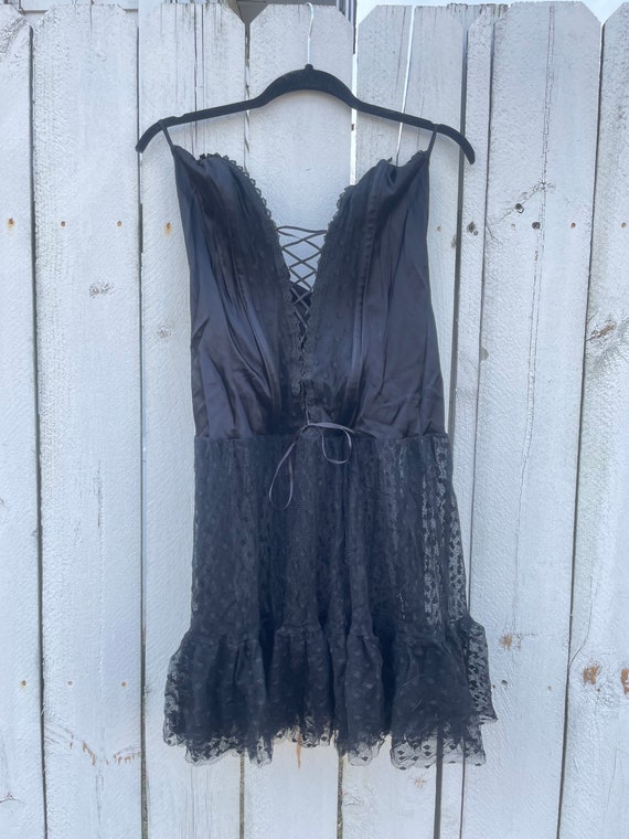 Black corset dress vintage