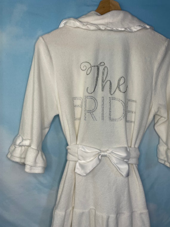 Vintage bridal white robe