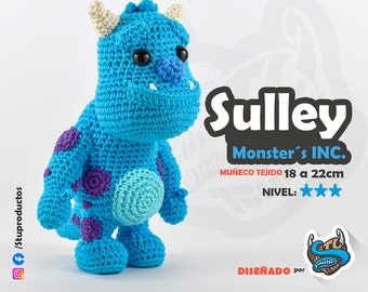 Sulley Monsters Inc. | Amigurumi pattern in Spanish by StuProductos