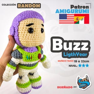 Buzz LightYear AMIGURUMI | Padrão em ESPANHOL e INGLÊS por StuProductos