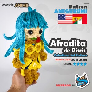 Cavaleiros do Zodíaco Peixes Afrodite | Padrão em ESPANHOL e INGLÊS por StuProductos