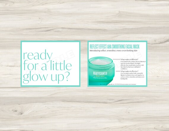 Beautycounter Reflect Effect Tip Card / Note Card Printable | Etsy