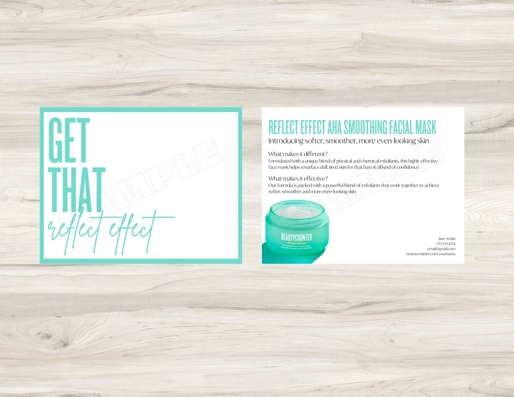 Beautycounter Reflect Effect Tip Card / Note Card Printable - Etsy