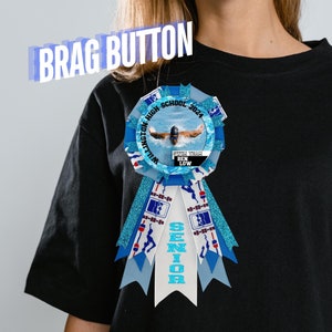Brag Buttons Swim