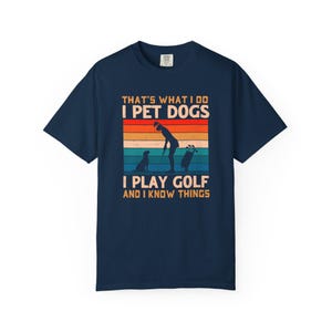 Funny Dogs and Golf T-shirt