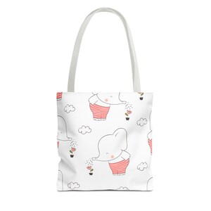 Süße Elefanten-Einkaufstasche, entzückende Tierliebhaber Geschenk, Babypartytasche, umweltfreundliche Einkaufstasche, wunderliche Kindertasche