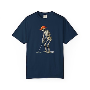 Skeleton Golf T-Shirt, Funny Tee