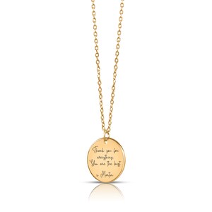 Custom Message Necklace Customized Jewelry Bridesmaid Gift Brides Maid Present Personalized Pendant Mom Girlfriend Wife Custom Gift Message