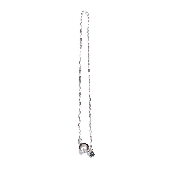14k White Gold Filled Mask Chain - CZ Embellished Chain