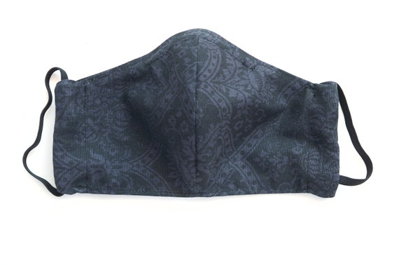 Reusable Face Mask with Insert Pocket and Nose Wire - Garment Dyed Bandana