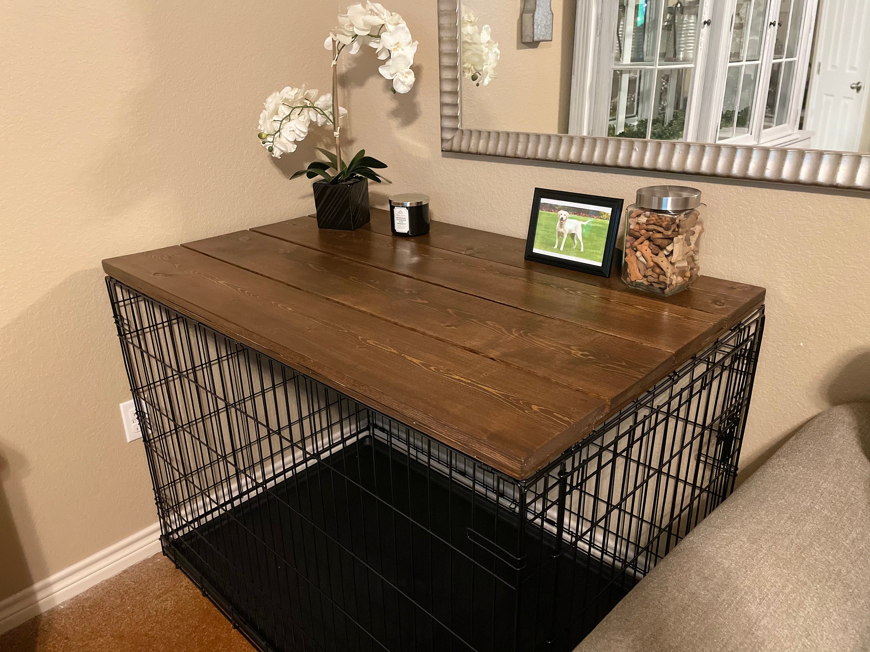 Dog Kennel Table Top Dog Crate Topper Dog Kennel Cover Etsy