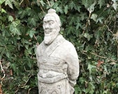 Reconstituted stone emperor statue oriental buddha concrete garden ornament Outdoor Concrete
