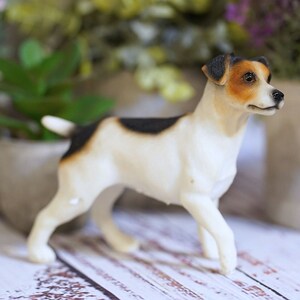Jack russell resin statue  home garden terrier british ornament puppy animal pet