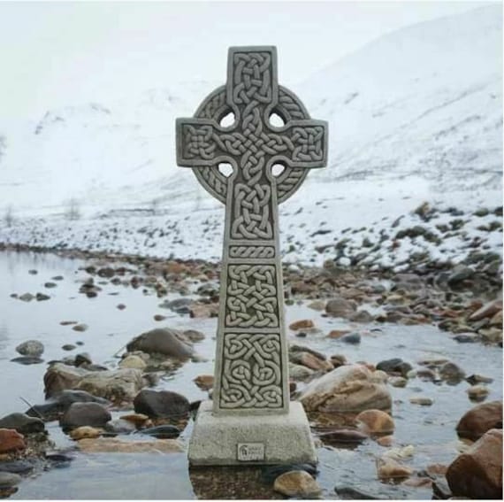 Celtic Cross Large Statue Reconstituted Stone British - Etsy