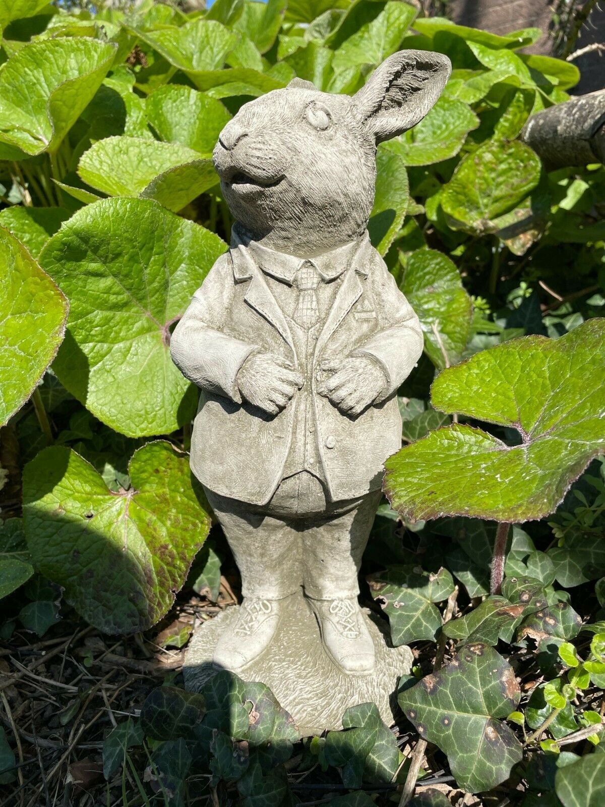 Mr Peter Rabbit Stone Statue Beatrix Potter Animal Garden Etsy