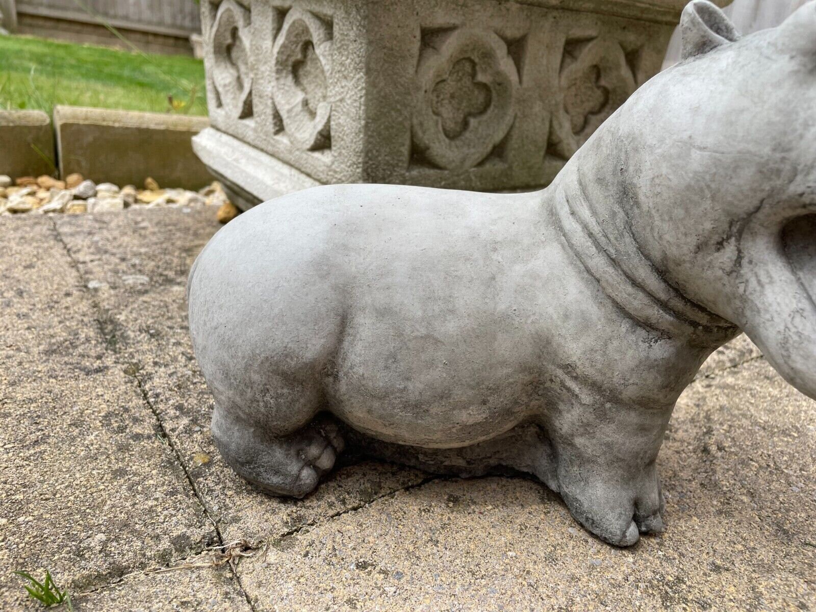Hippo Stone Garden Statue | Outdoor Classical Animal African Hippo Stone Garden Statue | Outdoor Classical Animal African