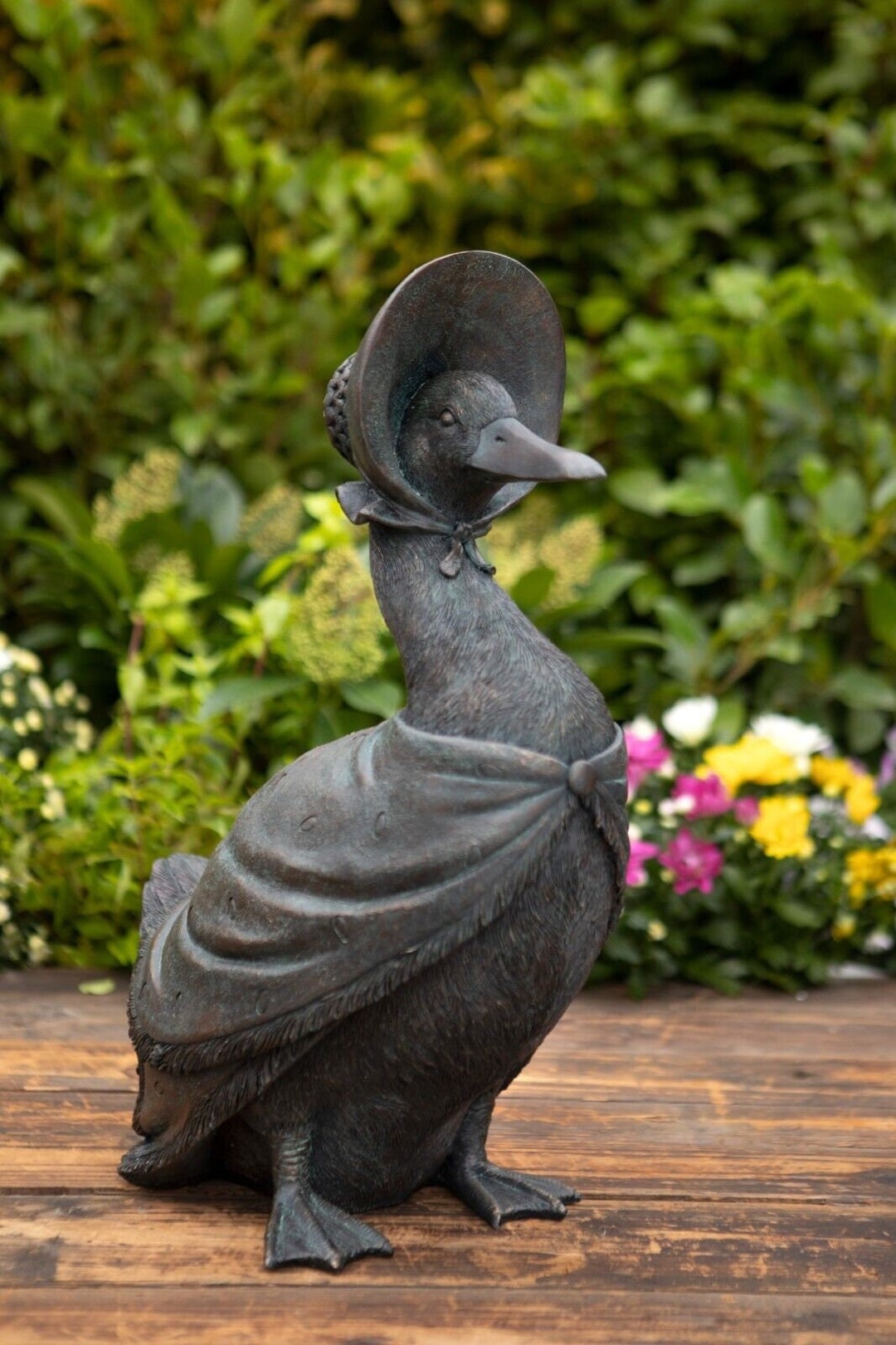 Jemima Puddle Duck Resin Statue Home Garden Ornament Madame Etsy