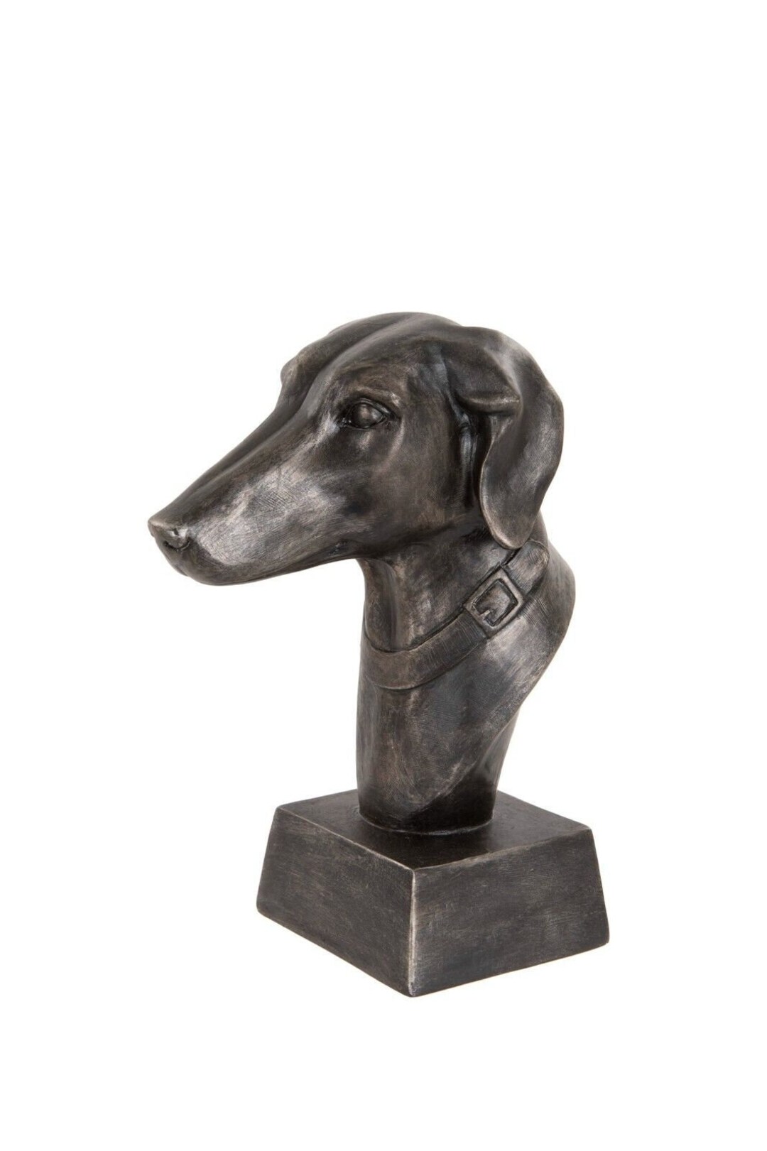 L Greyhound Lurcher Resin Bust Puppy Dog Garden Outdoor Home Ornament