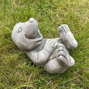 Mole stone garden statue | outdoor animal sculpture decoration farm ornament