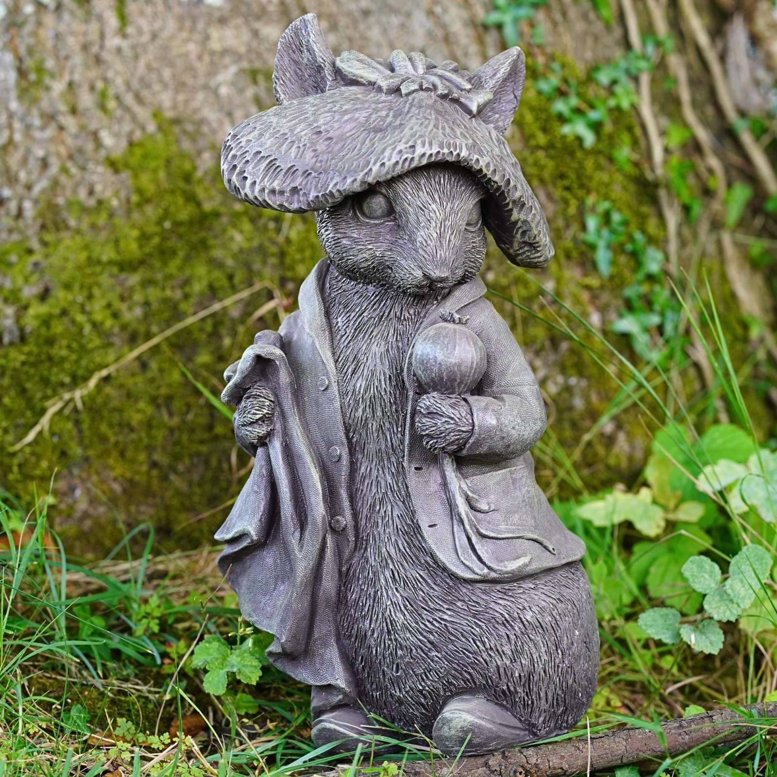 Benjamin Bunny Garden Ornament Beatrix Potter Peter Rabbit Resin