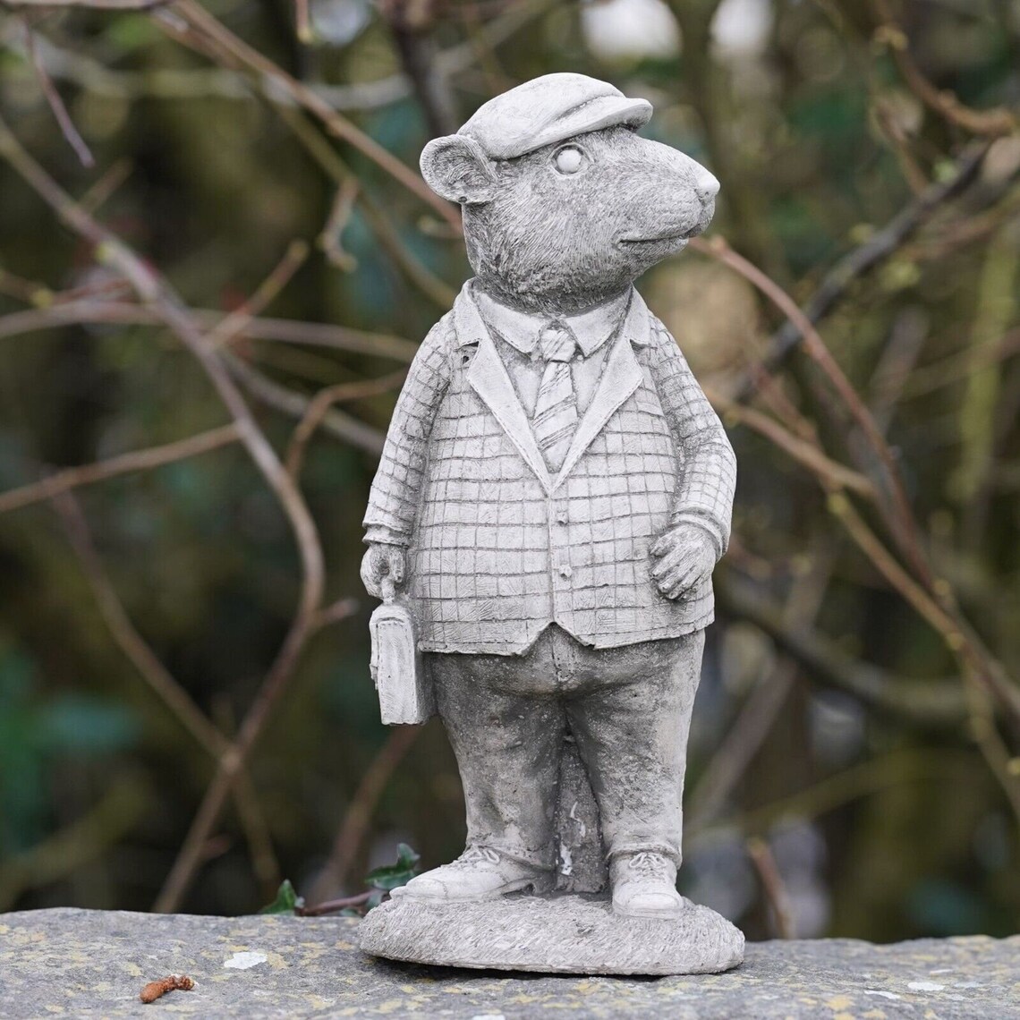 Set 4 Wind in the Willows Stone Statues | Mr Mole Mouse Badger Toad ...