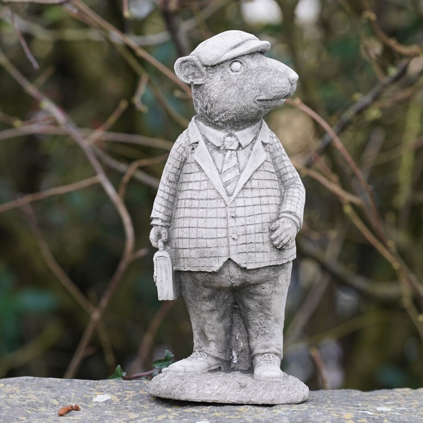 Set 4 Wind in the Willows Stone Statues | Mr Mole Mouse Badger Toad ...