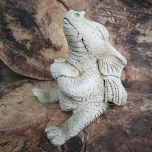 Naughty dragon stone statue | mythical chinese outdoor garden ornament decor