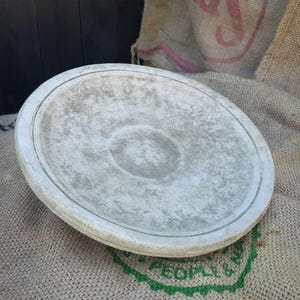 Replacement bird bath top stone statue | feeder vintage outdoor garden ornament