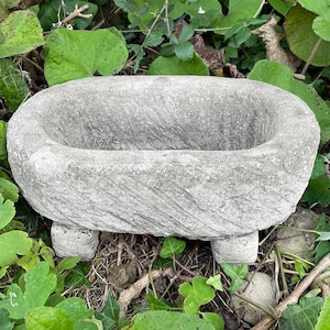 Herb pot planter | reconstituted stone trough vase concrete garden ornament