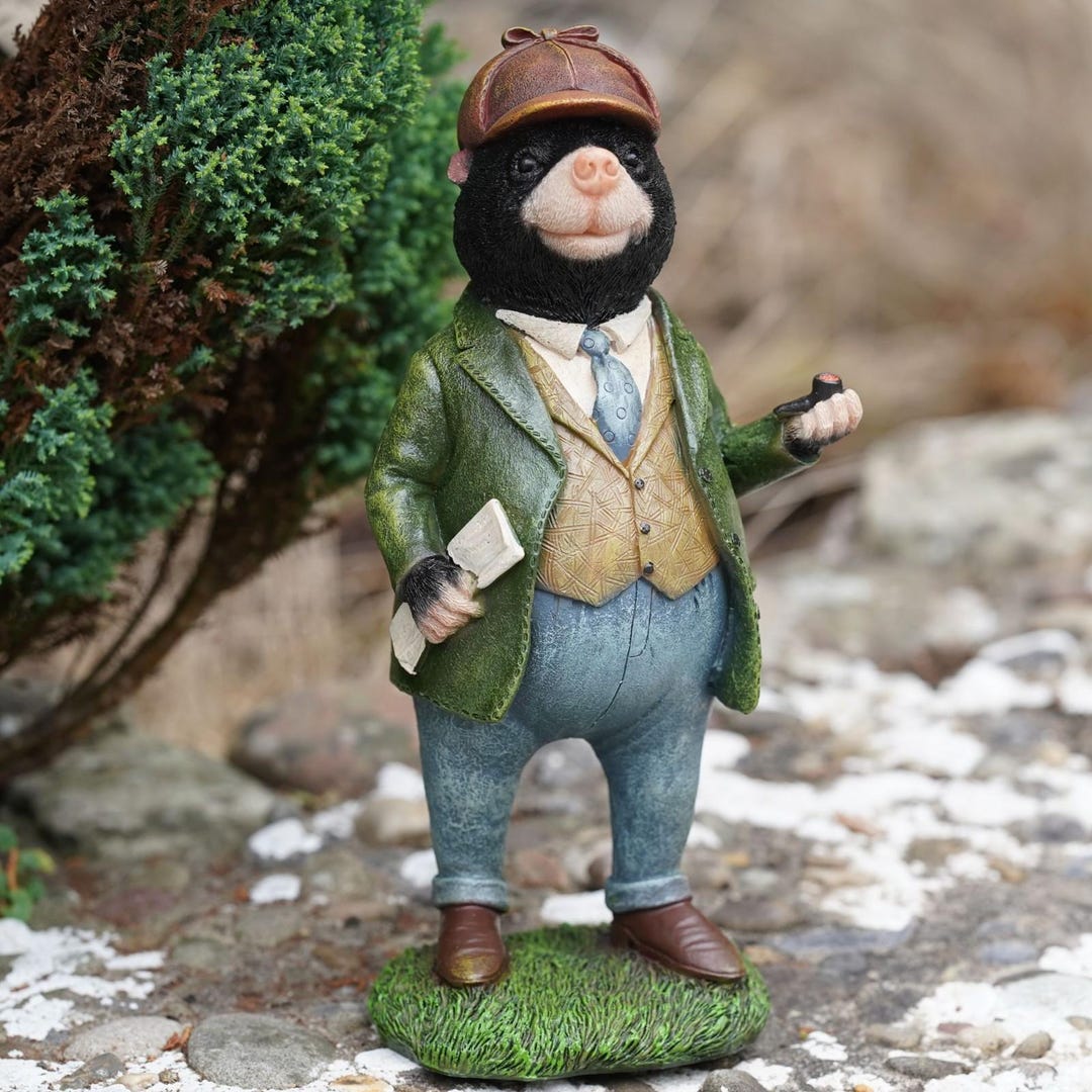 Mr Mole Resin Ornament | Wind in the Willows Animal Home Garden Statue ...