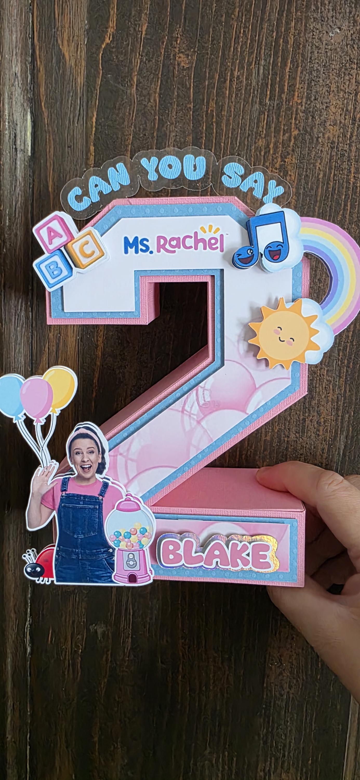 Ms Rachel 3d Number - Etsy
