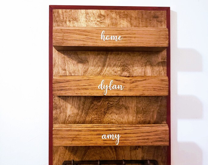 DIY Wood Mail Holder Hanging Wall Mount Build Plans, PDF Plans Etsy