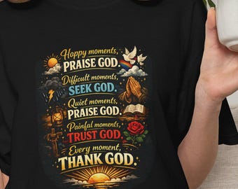 geef dankgebed van de psalm T-shirt | Spiritueel shirt Thanksgiving Faith