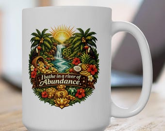 Tropische bloemen schedelmok | Keramische mok Hawaiiaanse palmhibiscus